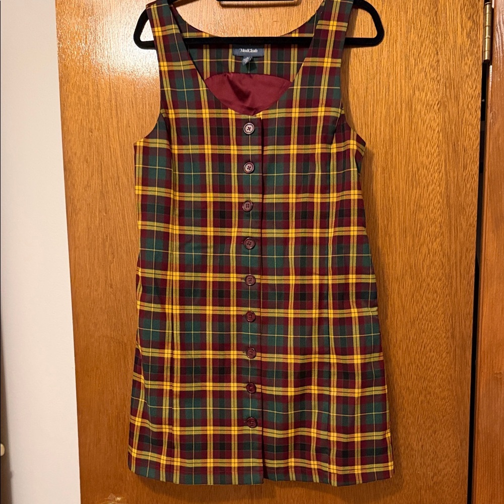 ModCloth plaid button down dress - image 1